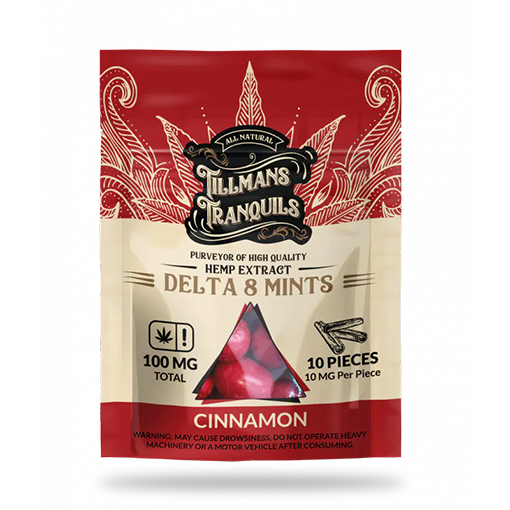 delta 8 edibles - 10 cinnamon mints