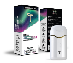 Northern lights strain disposable vape device 3 gram
