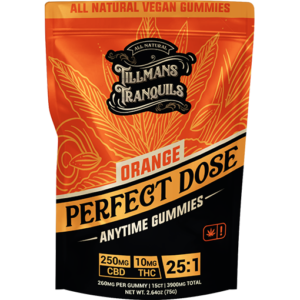 orange 260mg total 10mg of thc gummies